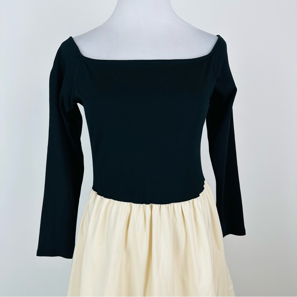 A New Day Off The Shoulder Colorblock Bubbleskirt Midi Dress Size Small - Picture 3 of 16